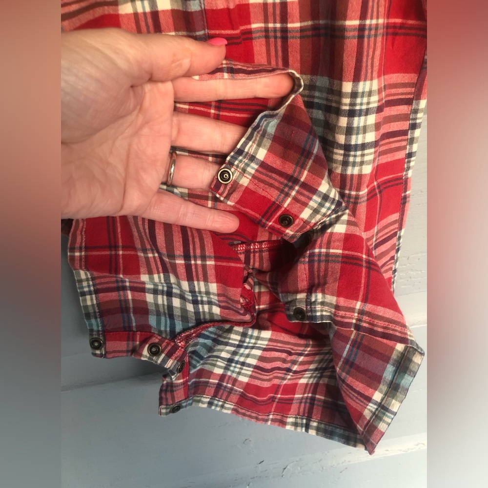 Ralph Lauren boys plaid collared dress romper outfit 12-18 months - Picture 2 of 4